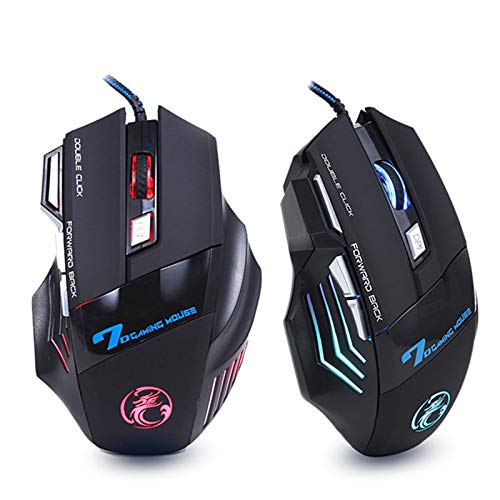 Gaming Mouse, IMICE, Wired Gaming Mice Unique 5500 DPI 7 Buttons